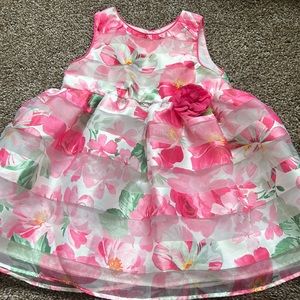 18Month Girl Pink Flower dresses. Worn once